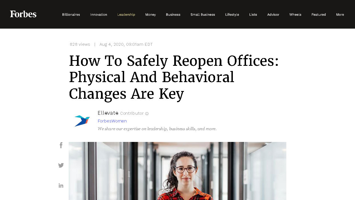 How to Safely Reopen Offices: Physical And Behavioral Changes Are Key | Forbes