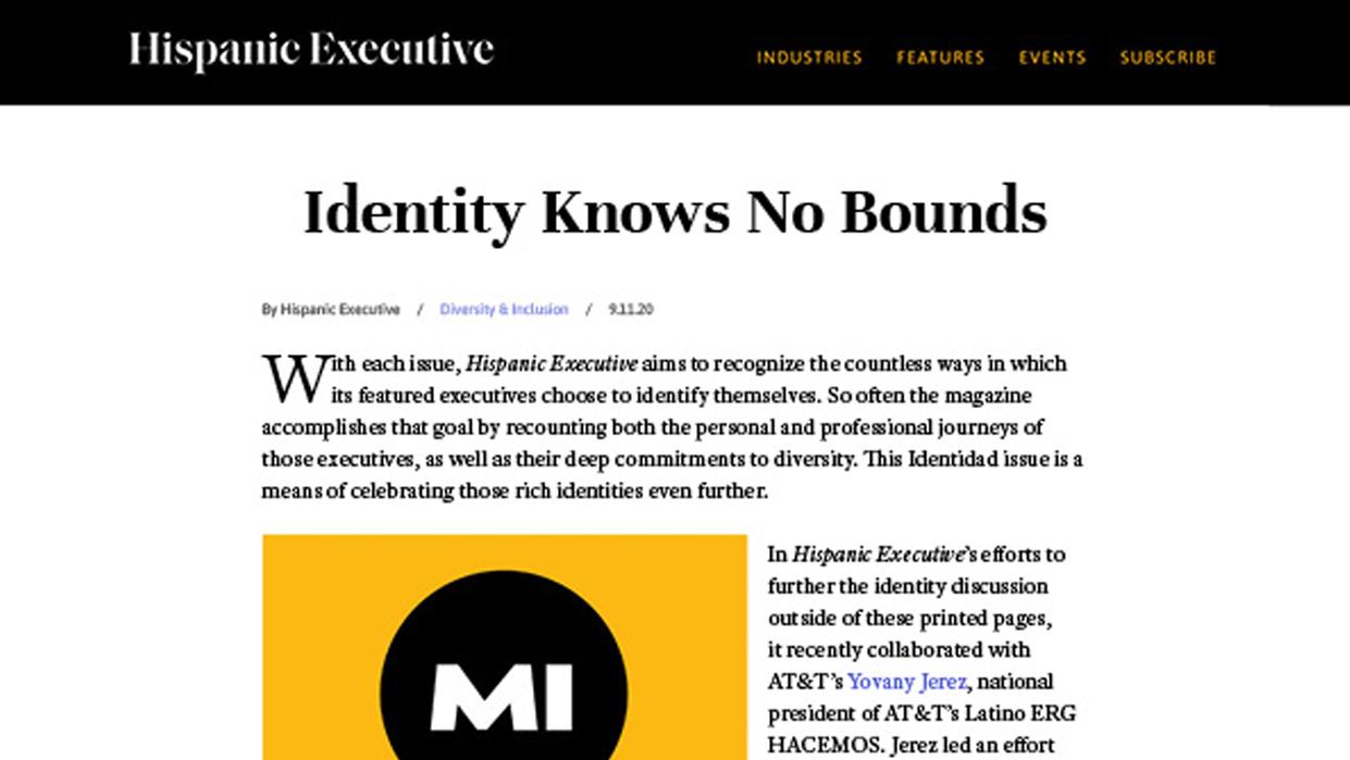 Identity Knows No Bounds | Hispanic Executive