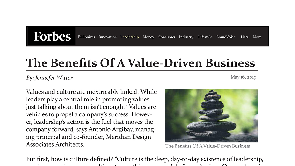 The Benefits of a Value Driven Business | Forbes